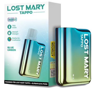 Lost Mary Tappo Akku blau-grün 750mAh