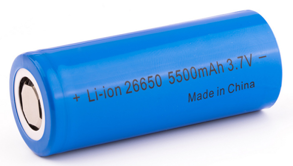 Li-ion 26650 5500mAh 3,7V Akku (15A)