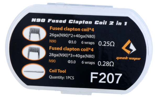 GeekVape N90 Fused Clapton 2 in 1 Coils F207
