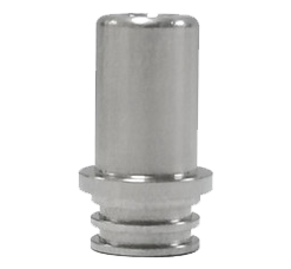 510er Drip Tip Steam Crave "Mini Robot" Silber