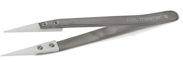 Coil Master Keramik Pinzette (gerade) Silber