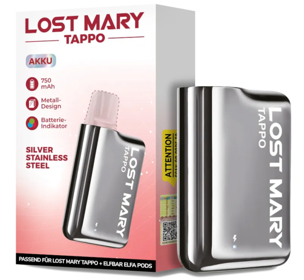 Lost Mary Tappo Akku silber 750mAh